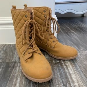 Tan boots